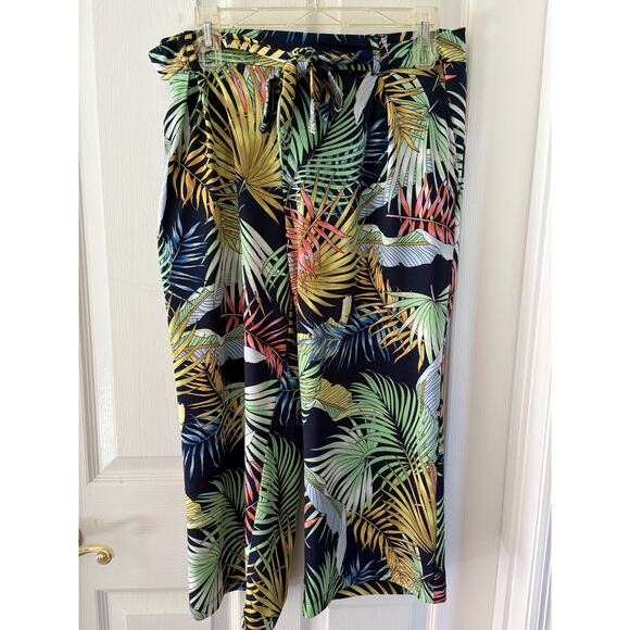 SOHO Apparell Ladies PXL Poly wide leg yoga pants, front tie, pockets - Picture 1 of 12